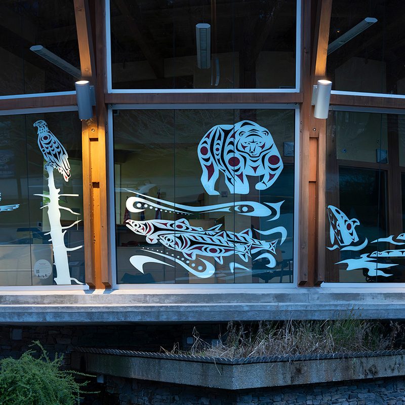 Squamish Public Art Adventure Centre Decal Siobhan Joseph