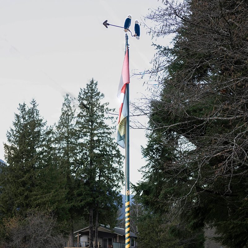 Squamish Public Art Eagle Compass Pole 800x800