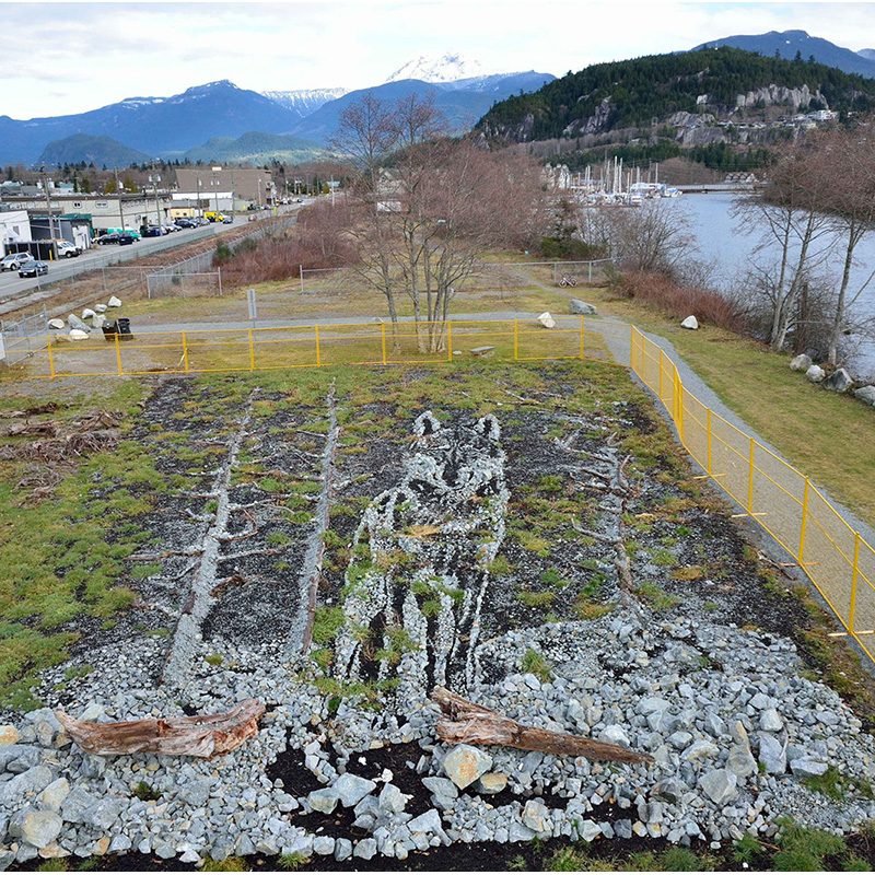 Squamish Public Art Wolf Vic Muniz6
